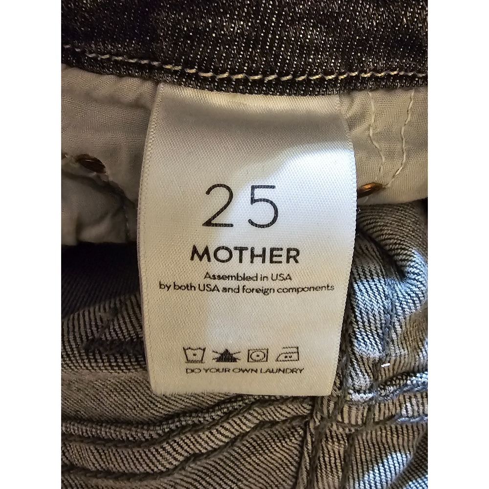 Mother Womens Scene Of The Crime High‎ Waisted Looker Ankle Chew Jeans 25 - Picture 5 of 7